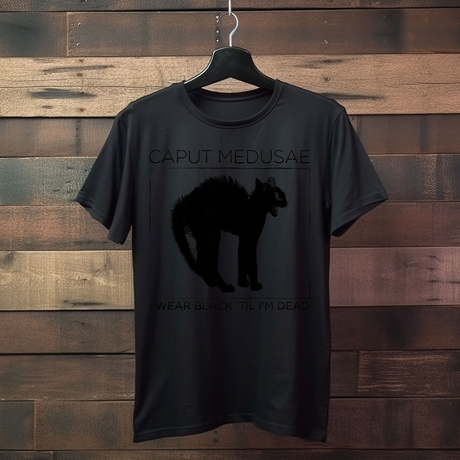 T-shirt 'I Wear Black' by Caput Medusae