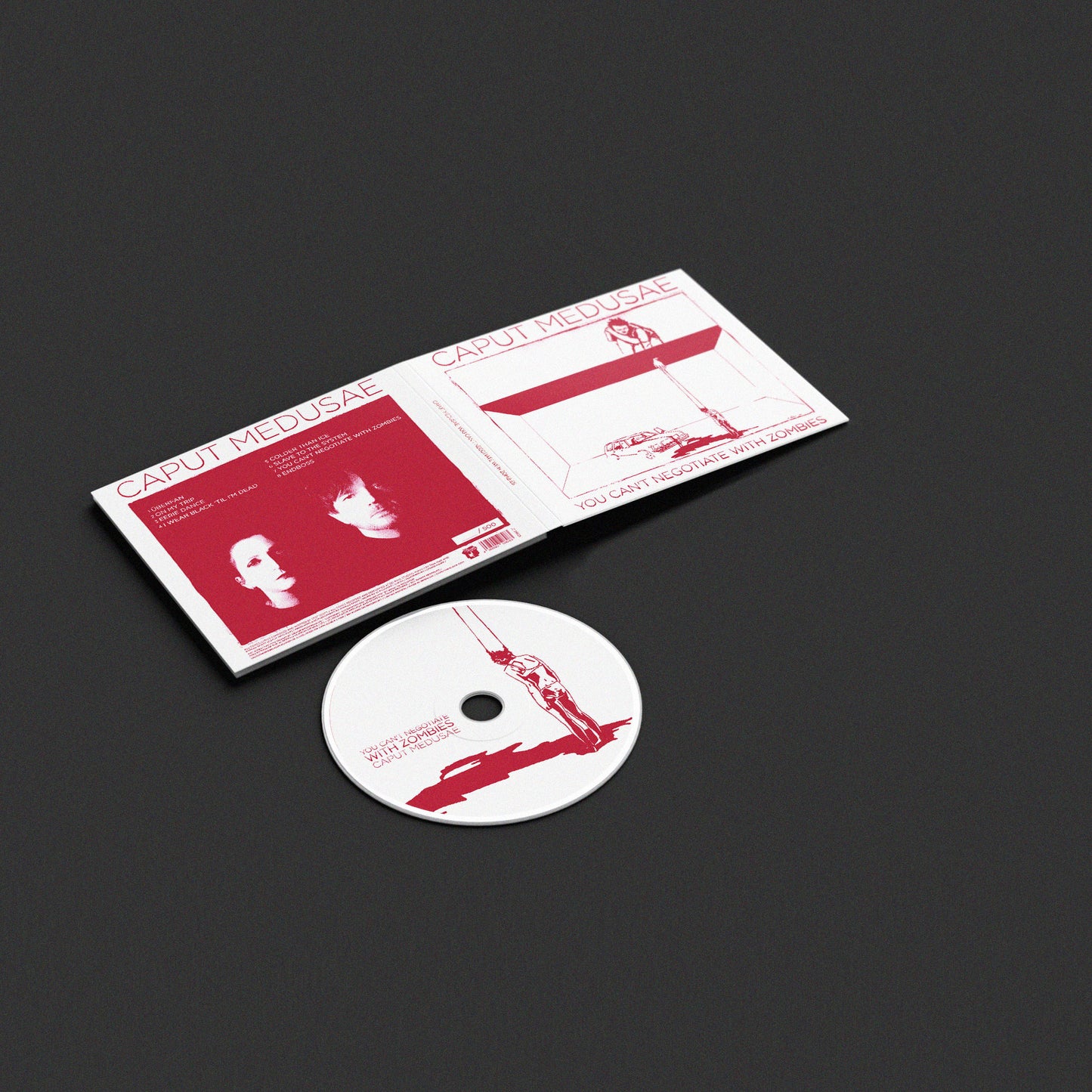 Debut LP on Digipak CD (limited 500, numbered) by Caput Medusae